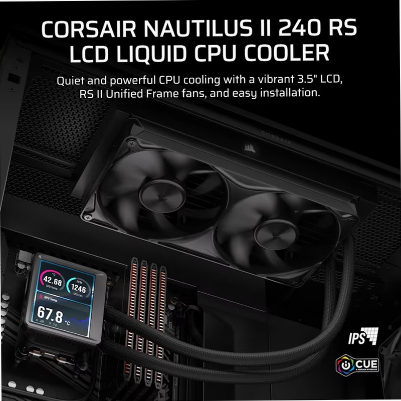 Dissipatore a liquido per CPU NAUTILUS II 240 RS LCD