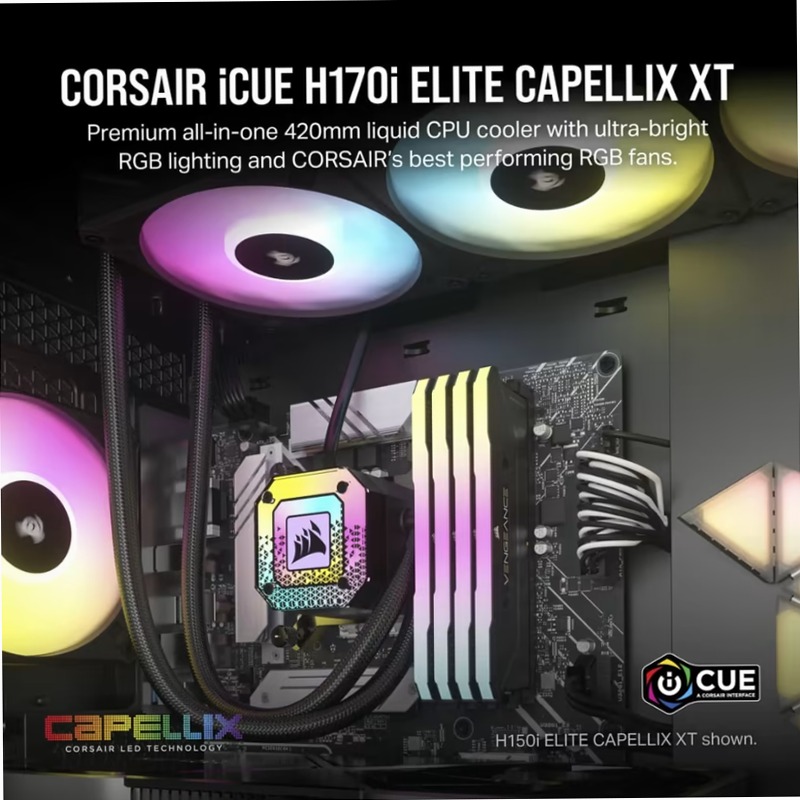 Dissipatore a Liquido iCUE H170i ELITE CAPELLIX XT