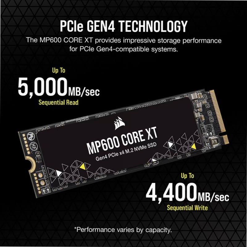 Unità SSD MP600 CORE XT M.2 NVMe PCIe 4.0 x4 da 4 TB