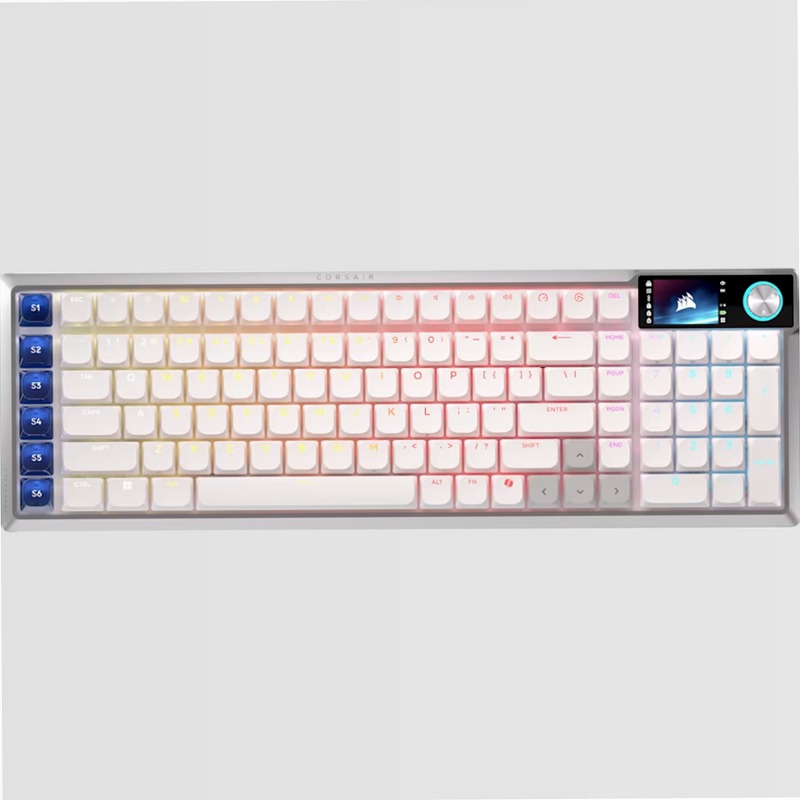 Tastiera Gaming VANGUARD AIR 99 Wireless - Bianco Alluminio Wireless 2.4 GHz