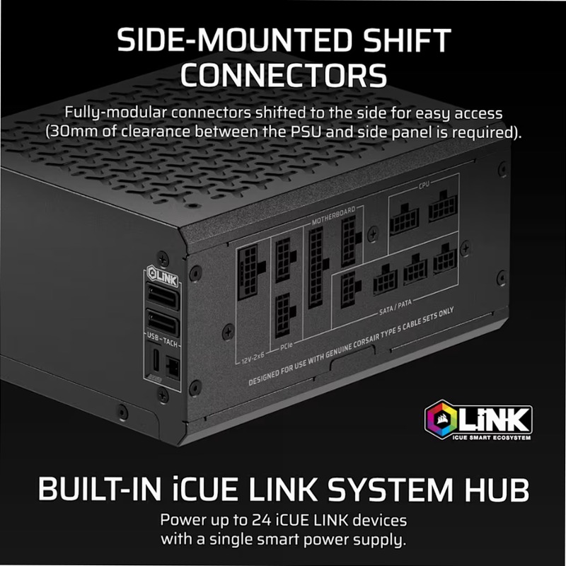 Alimentatore ATX Platinum HX1000i SHIFT