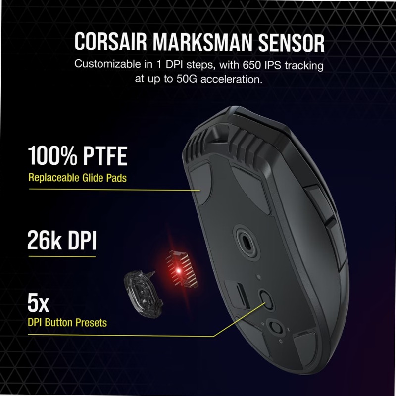 Mouse gaming SABRE RGB PRO WIRELESS