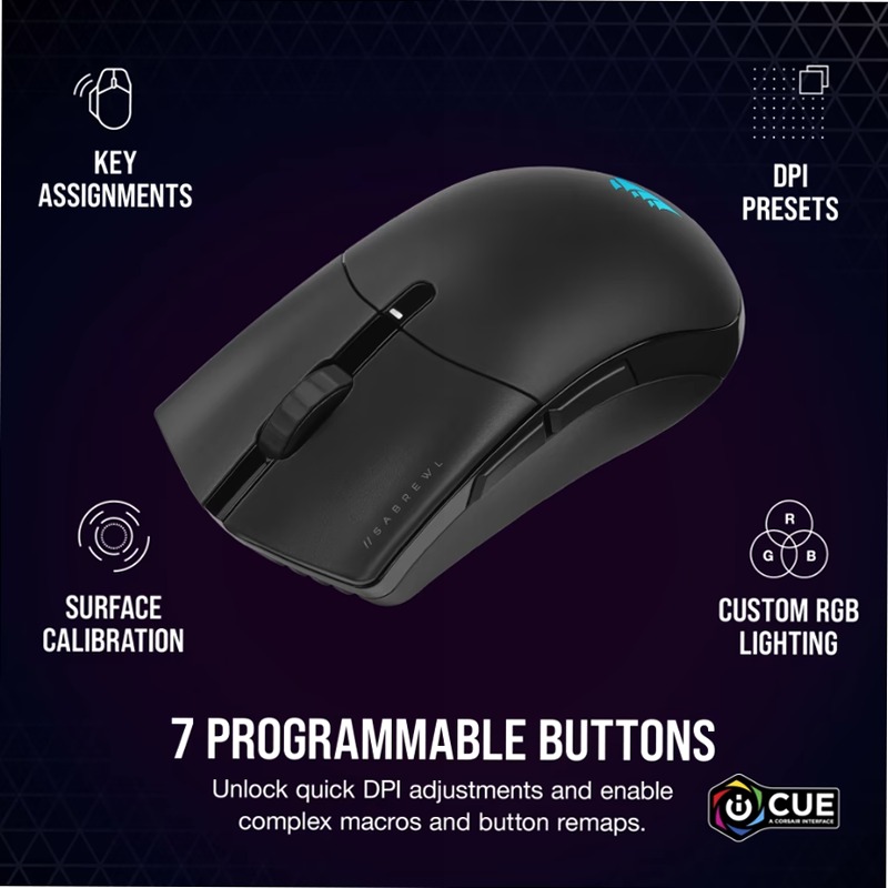 Mouse gaming SABRE RGB PRO WIRELESS