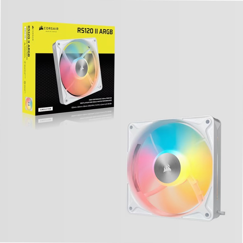 Ventola PWM RS120 II ARGB da 120 mm - Bianco 120mm