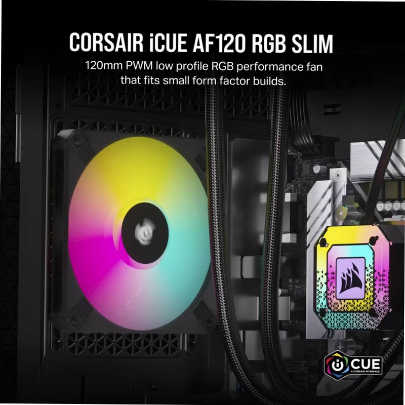 Ventola PWM iCUE AF120 RGB SLIM da 120 mm 120mm