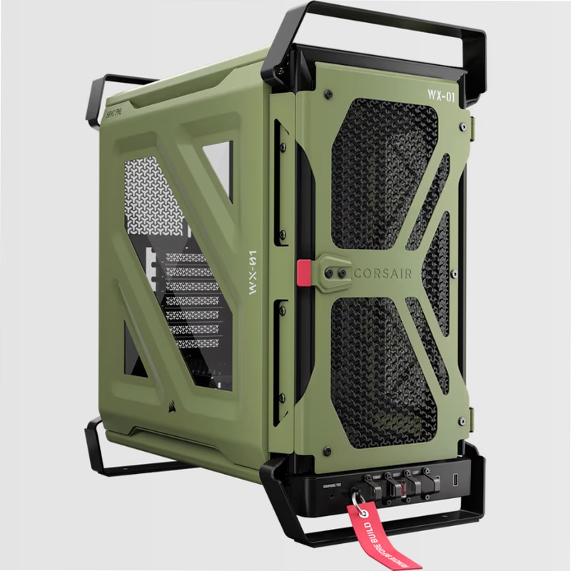 Case per PC Mid-Tower WARTHOG Airflow - Verde oliva
