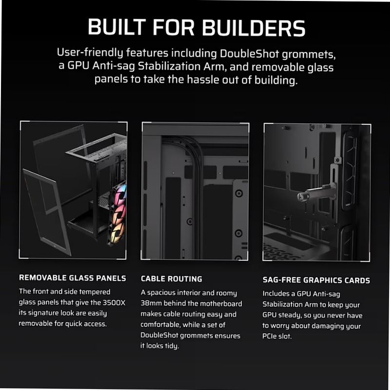 Case PC Mid-Tower 3500X RS-R ARGB
