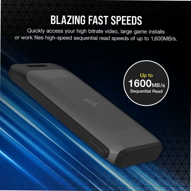 Unità SSD USB Type-C CORSAIR EX100U USB 3.2
