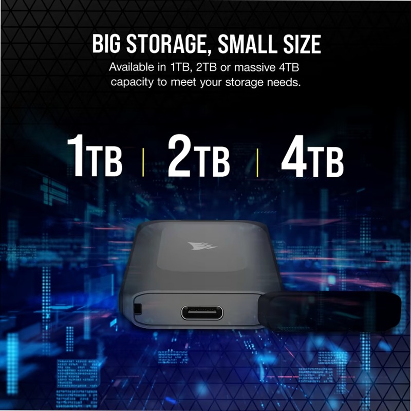 Unità SSD USB Type-C CORSAIR EX100U USB 3.2