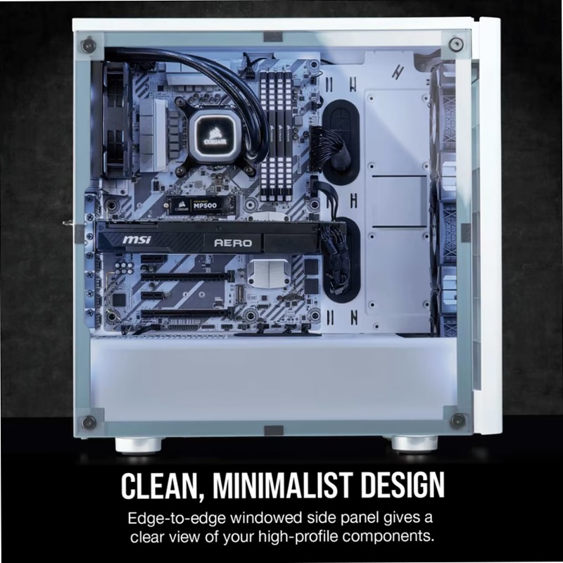Case gaming Carbide Series 275R Mid-Tower — bianco