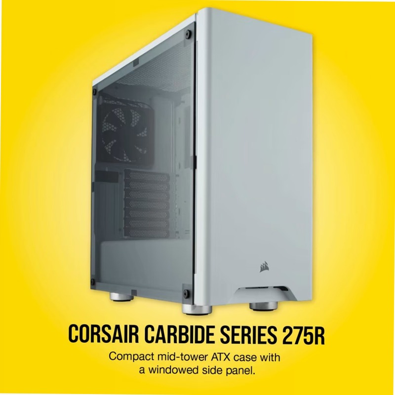 Case gaming Carbide Series 275R Mid-Tower — bianco