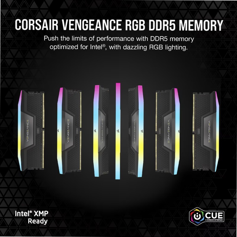 VENGEANCE® RGB 96GB (2x48GB) DDR5 DRAM 6400MT/s