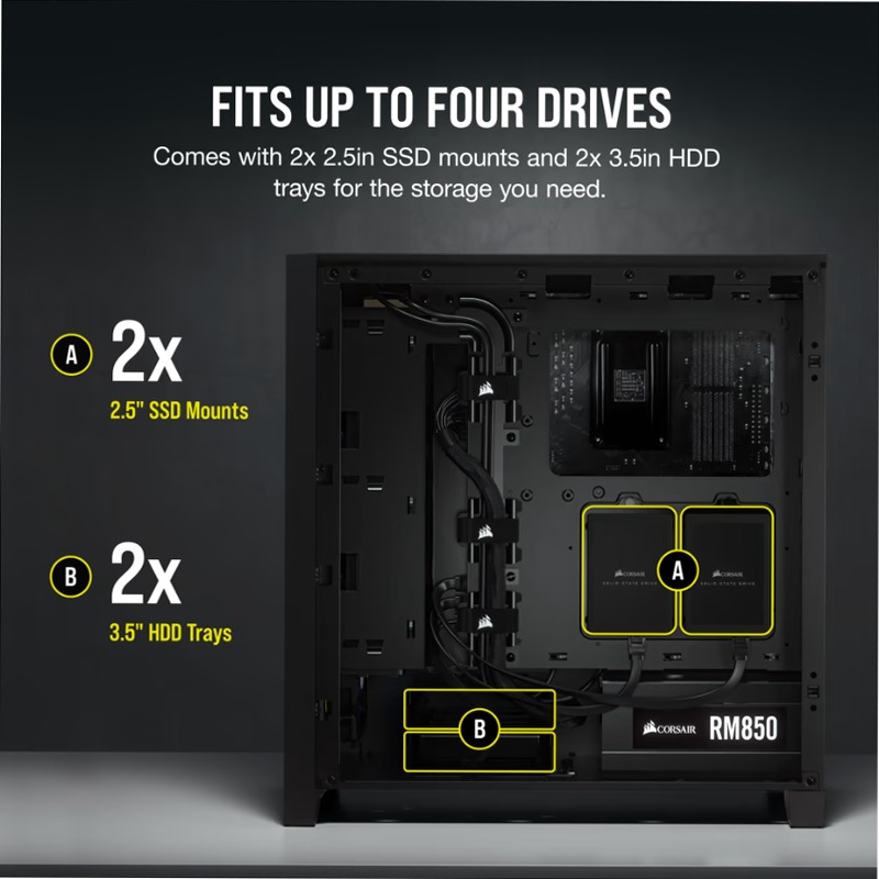 Case ATX Mid-Tower 4000D - Corseair