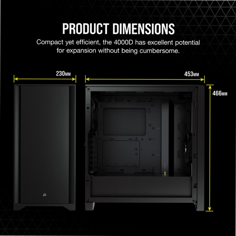 Case ATX Mid-Tower 4000D - Corseair
