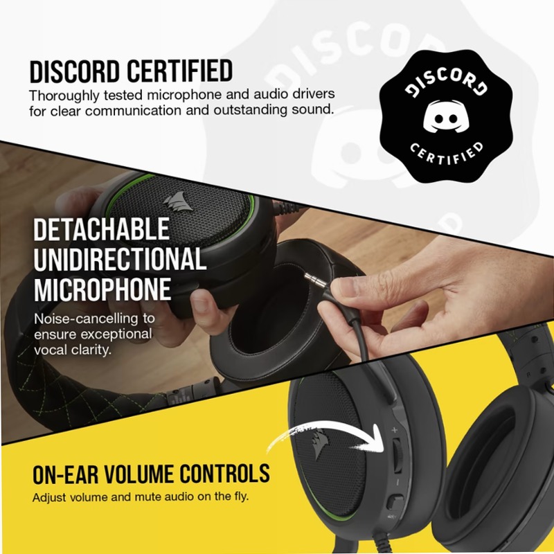 Cuffia Gaming HS50 PRO STEREO - Verde