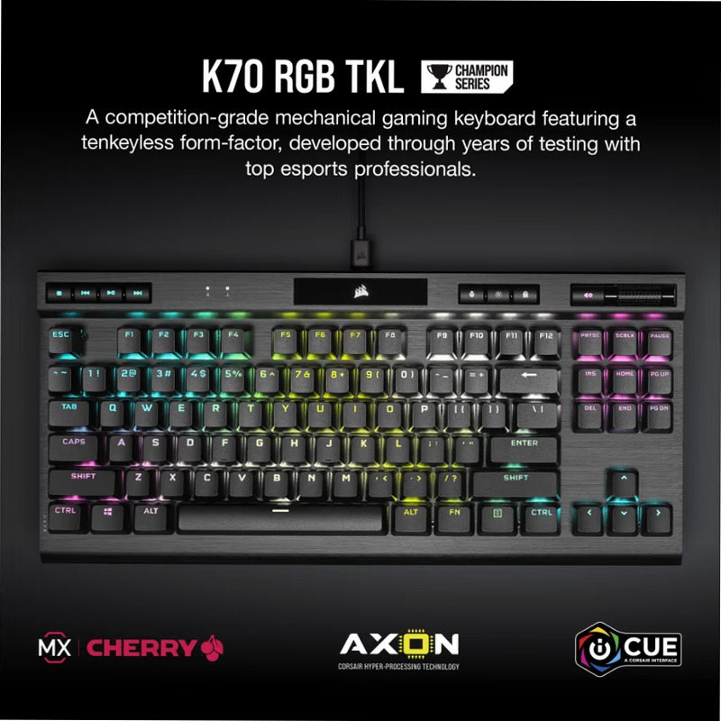 Tastiera Gaming K70 RGB TKL CHAMPION SERIES