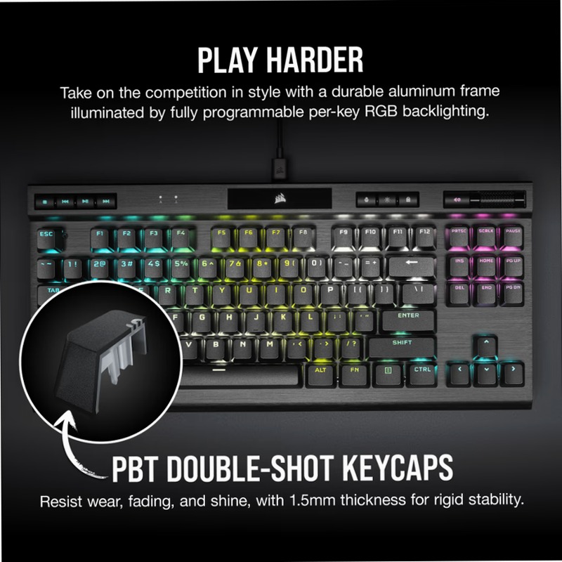 Tastiera Gaming K70 RGB TKL CHAMPION SERIES
