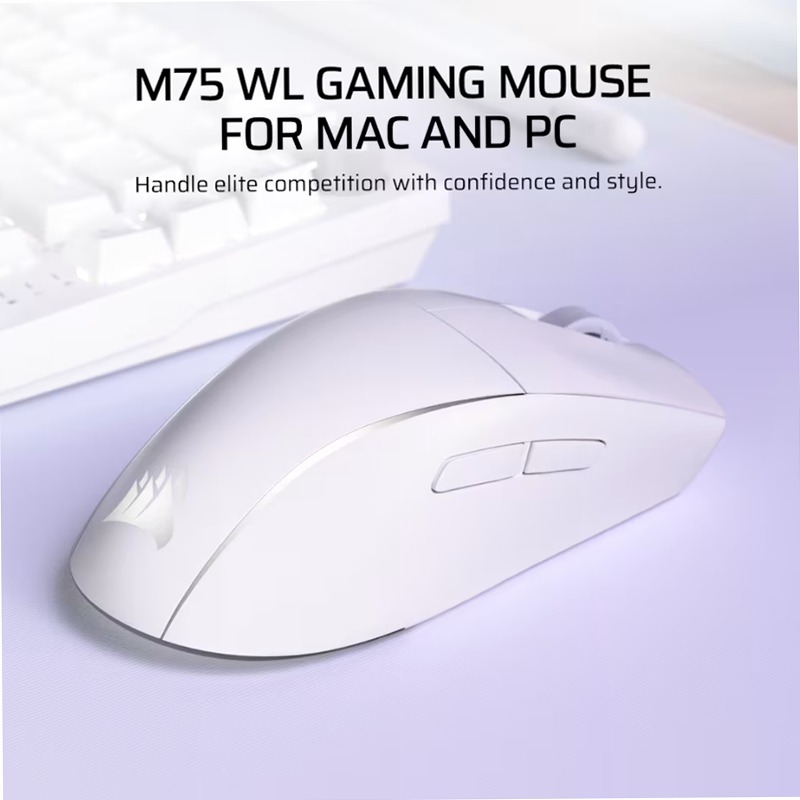 Mouse da gioco Apple RGB leggero M75 WIRELESS – Bianco ghiaccio
