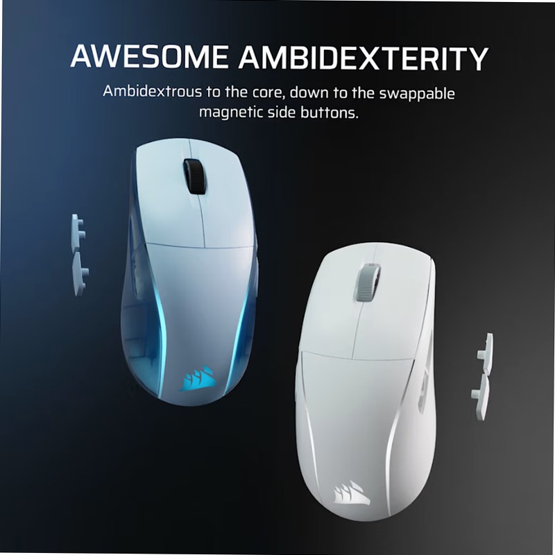 Mouse da gioco Apple RGB leggero M75 WIRELESS – Bianco ghiaccio