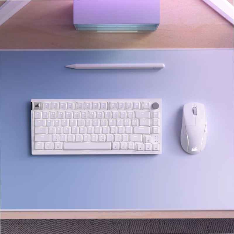 Mouse da gioco Apple RGB leggero M75 WIRELESS – Bianco ghiaccio
