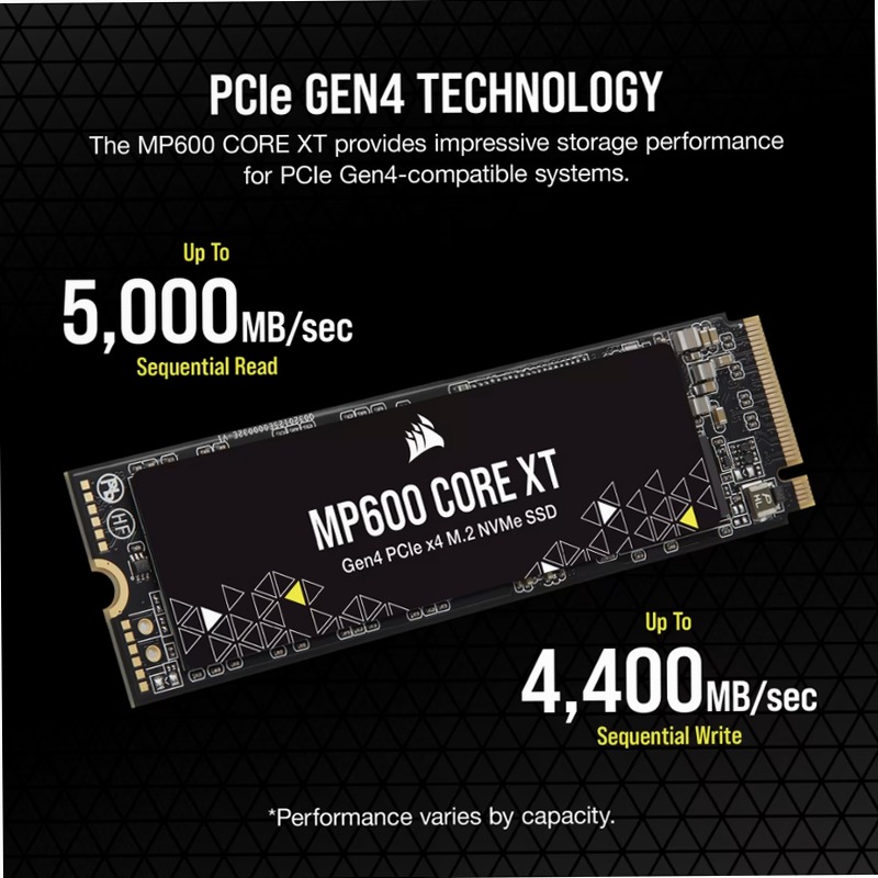 Unità SSD MP600 CORE XT M.2 NVMe PCIe 4.0 x4 da 1 TB
