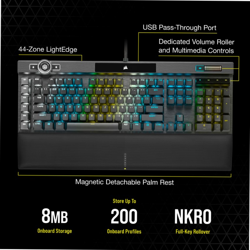 Tastiera Gaming K100 RGB - Switch OPX CORSAIR