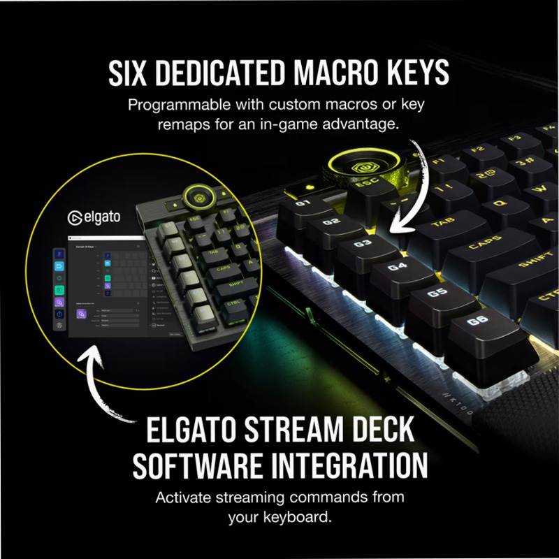 Tastiera Gaming K100 RGB - Switch OPX CORSAIR