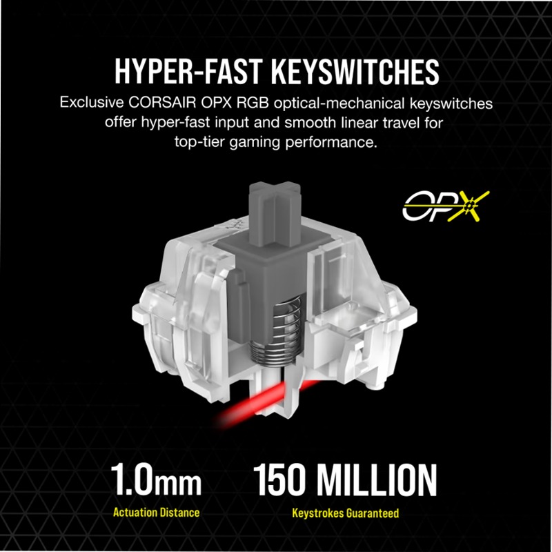 Tastiera Gaming K100 RGB - Switch OPX CORSAIR