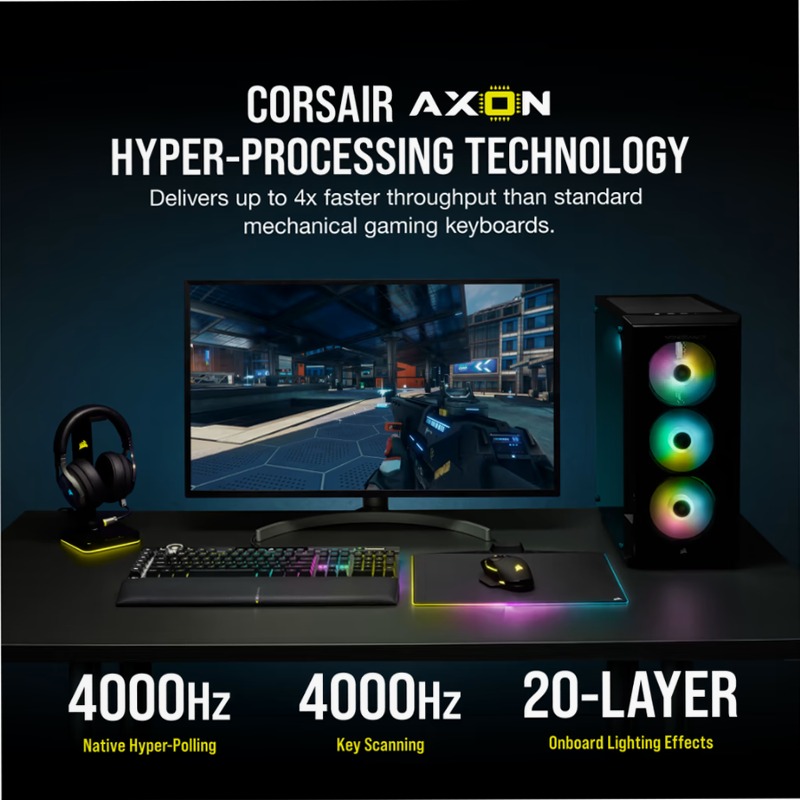 Tastiera Gaming K100 RGB - Switch OPX CORSAIR