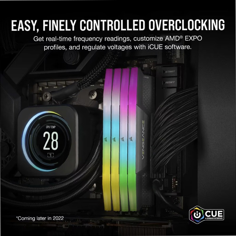 VENGEANCE® RGB 32GB (2x16GB) DDR5 DRAM