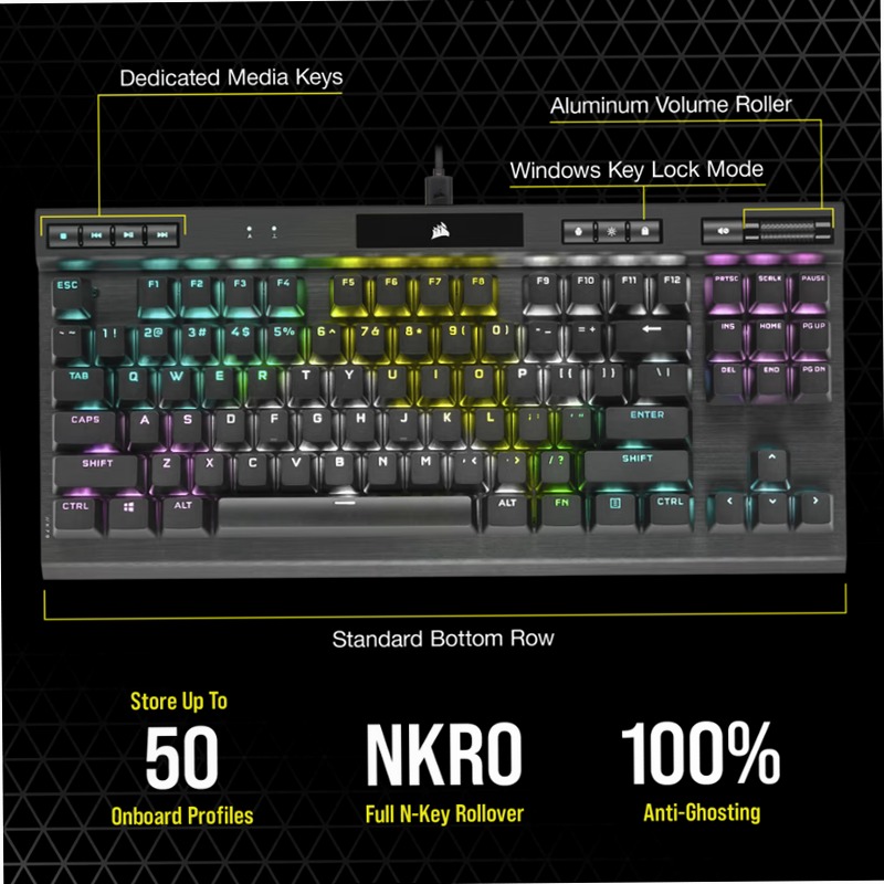 Tastiera Gaming K70 RGB TKL