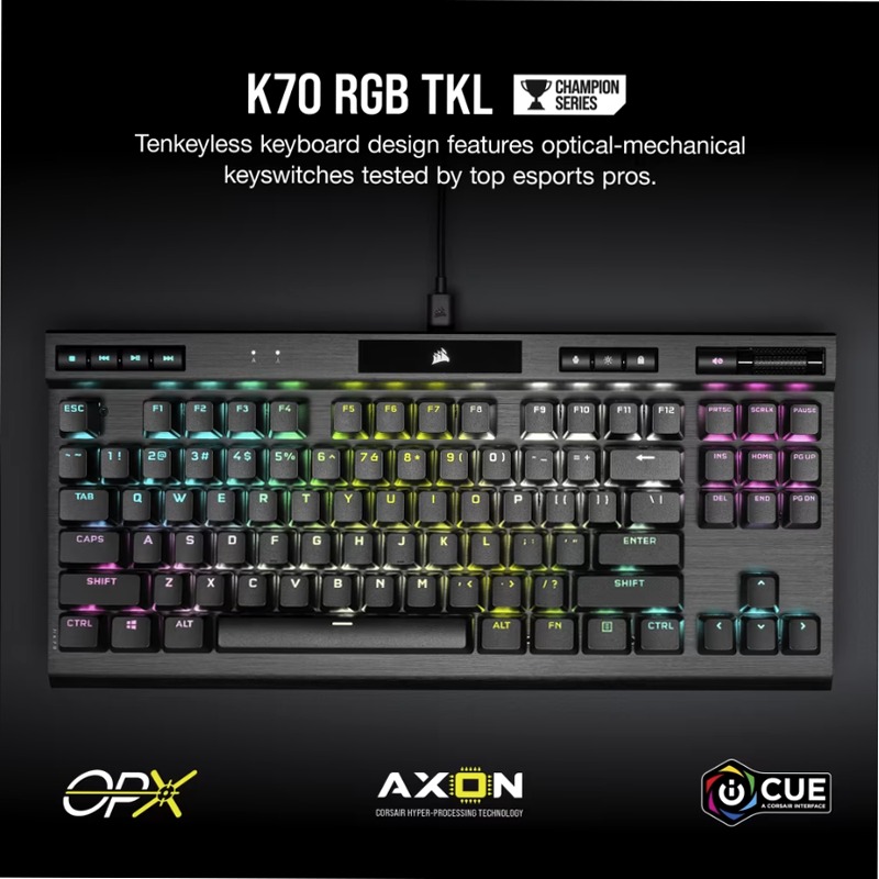 Tastiera Gaming K70 RGB TKL