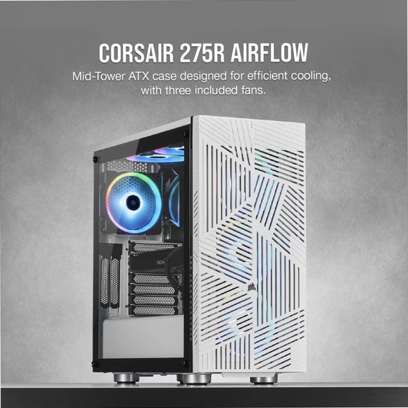 Case gaming mid-tower 275R Airflow - bianco