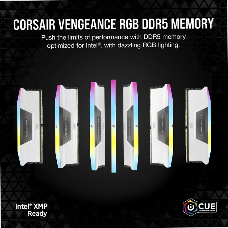 VENGEANCE® RGB 64GB (2x32GB) DDR5 DRAM 6000MT/s