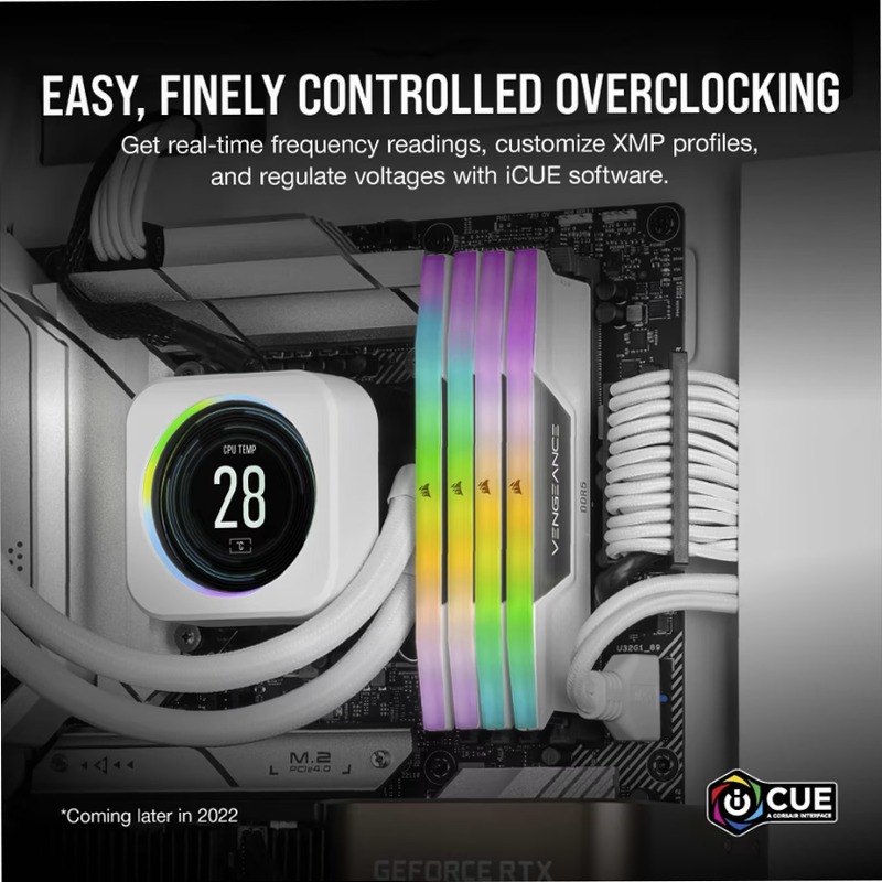 VENGEANCE® RGB 64GB (2x32GB) DDR5 DRAM 6000MT/s
