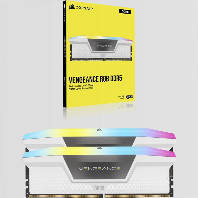 VENGEANCE® RGB 64GB (2x32GB) DDR5 DRAM 6000MT/s