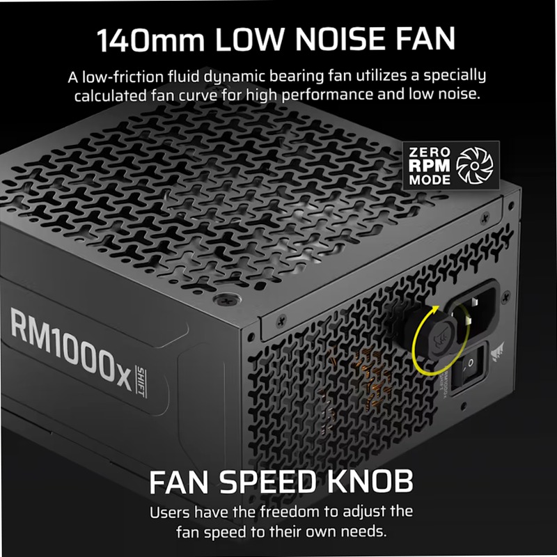 Alimentatore ATX interamente modulare RM1000x SHIFT (UE)