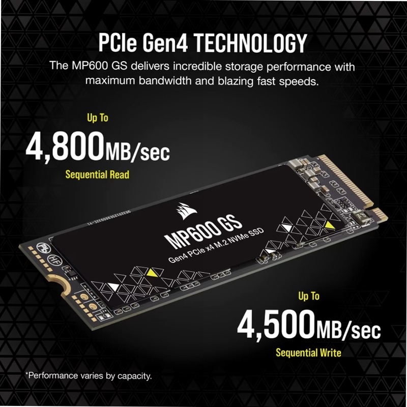 Unità SSD SDD MP600 GS - Velocità Stratosferiche PCIe 4.0 NVMe