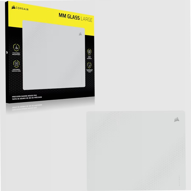 Mouse pad gaming MM Glass Large - Grigio