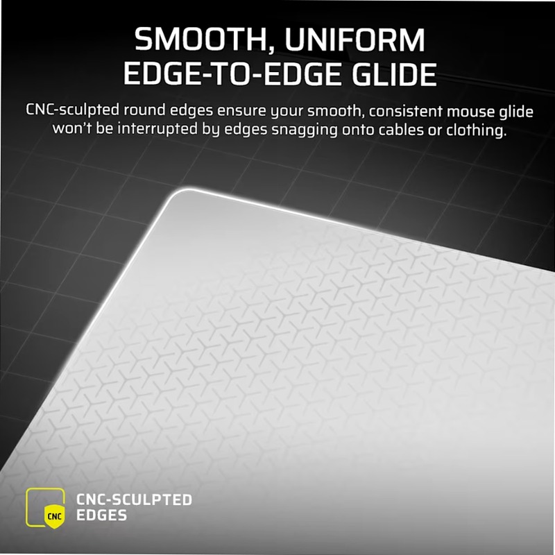 Mouse pad gaming MM Glass Large - Grigio
