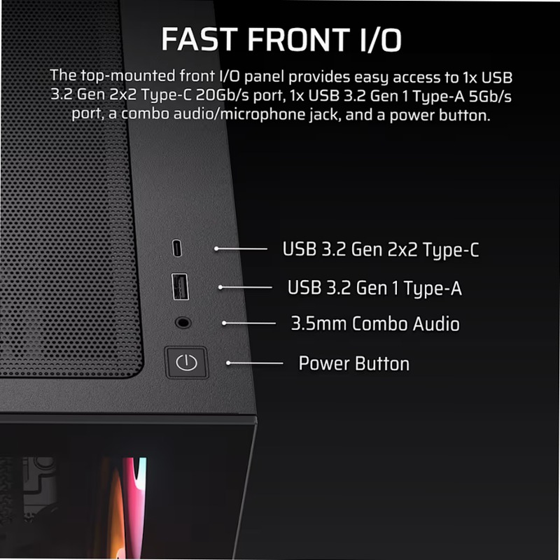 Case Micro-ATX 2800X RS-R ARGB 3