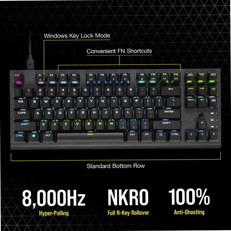 Tastiera gaming K60 PRO TKL RGB
