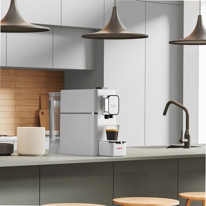 Polti Coffea S15 - Macchina Espresso Pratica e Moderna Bianco 0.85lt 19bar