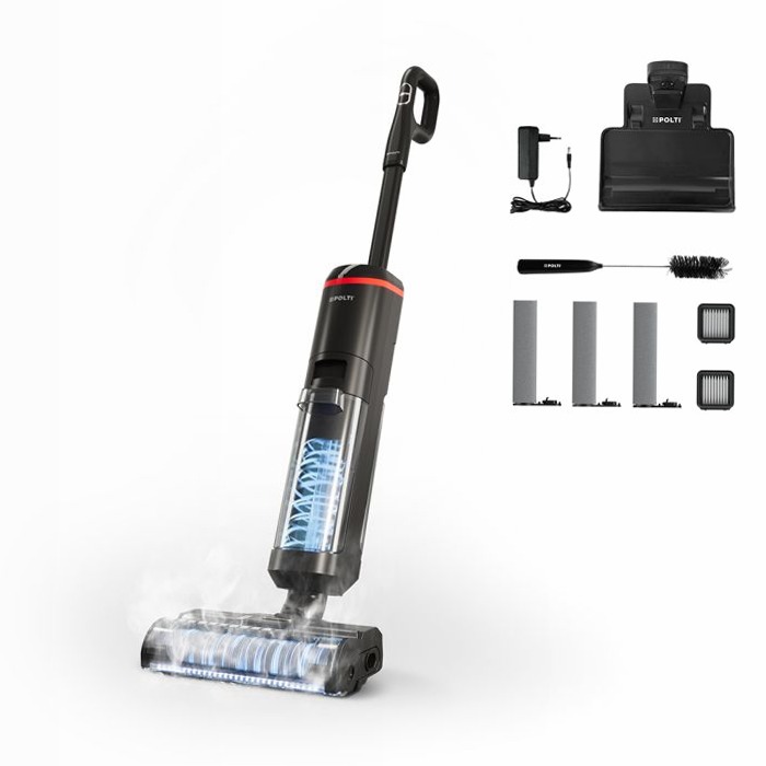 Polti RollySteam WD40C Cordless - Pulizia a Vapore Intelligente C Bianco 450w