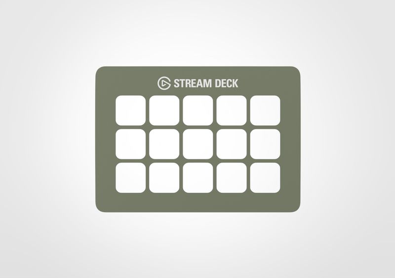 Forest Green Faceplate per Stream Deck