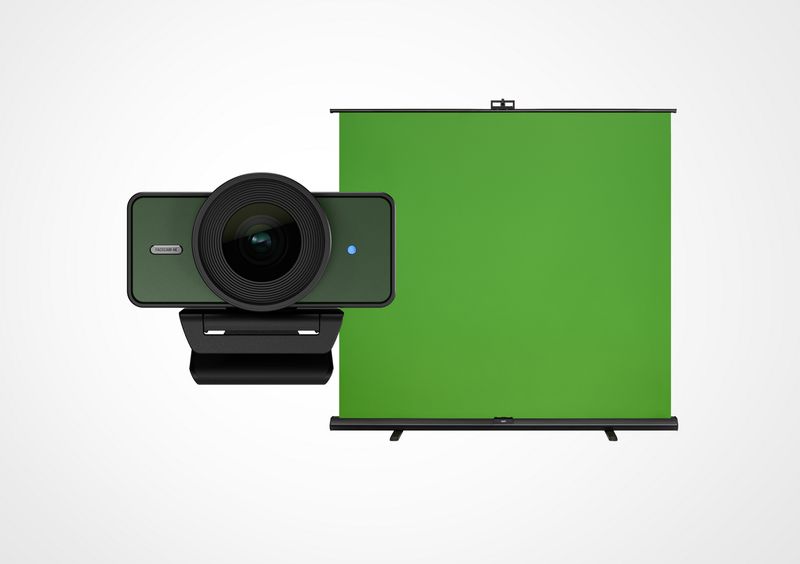 Facecam 4K (Pine) e Green Screen XL Pacchetto