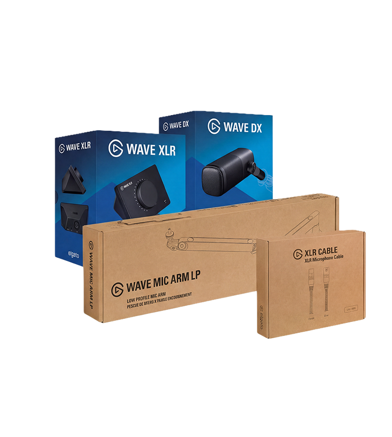 XLR Audio Bundle with Low-Profile Arm