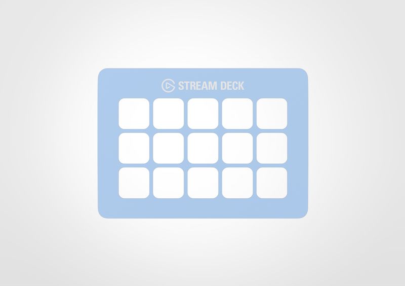 Faceplate Glacier Ice per Stream Deck MK.2