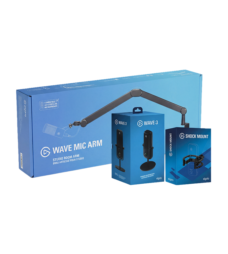 Wave Mic Bundle con Boom Arm