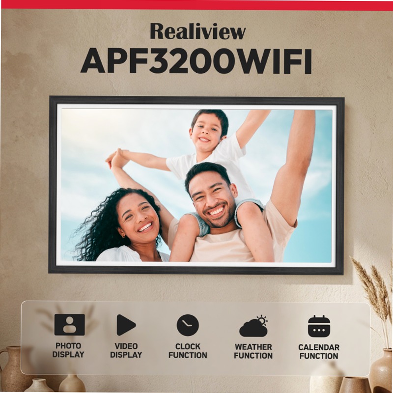 Cornice Fotografica Digitale Connessa – Agfaphoto Realiview APF3200 WIFI – 32” Full HD